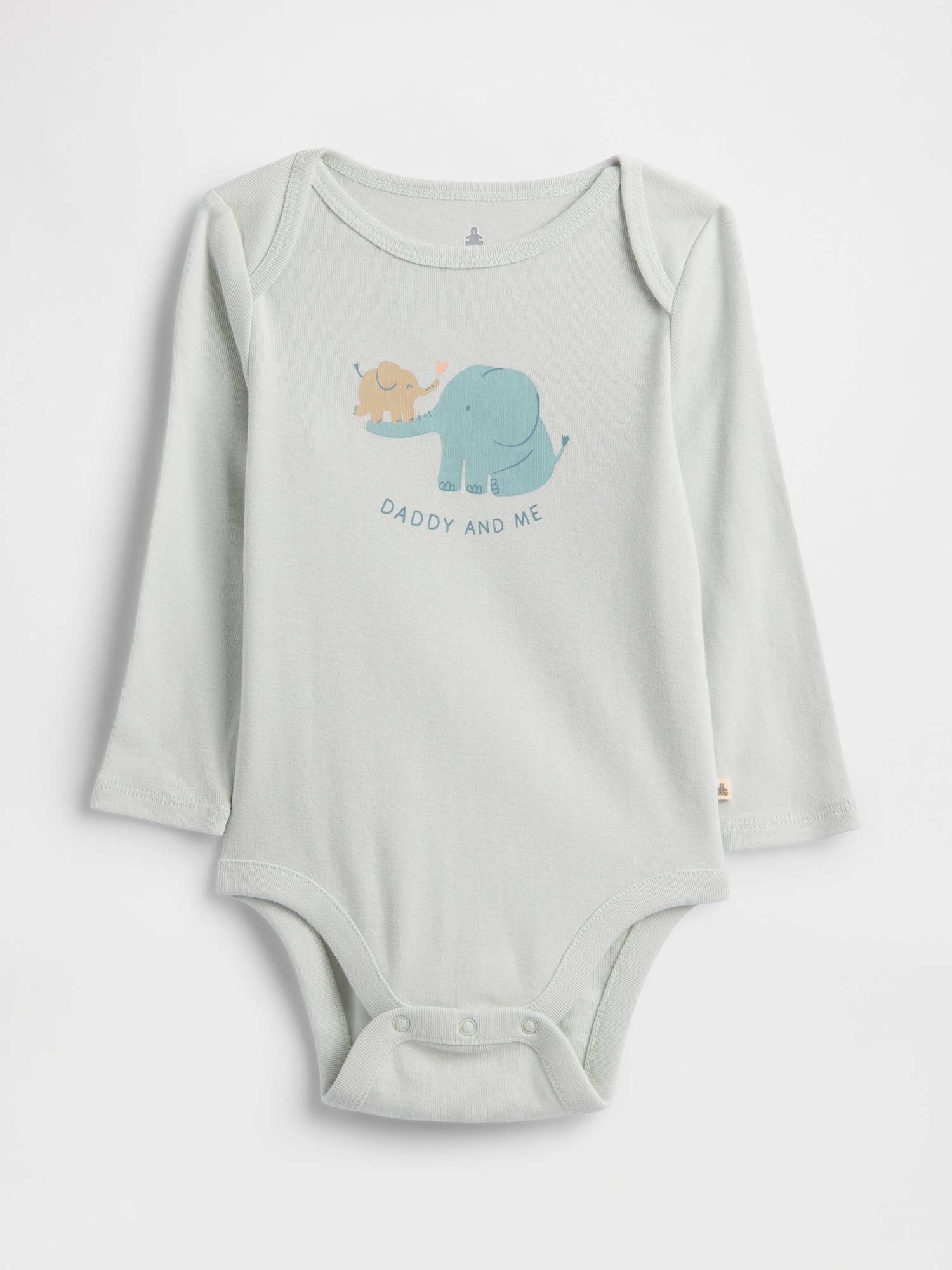Baby Graphic Bodysuit - Daddy Elephant Opal