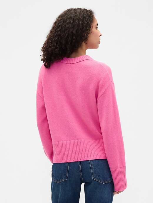 Image number 2 showing, CashSoft Relaxed Crewneck Sweater