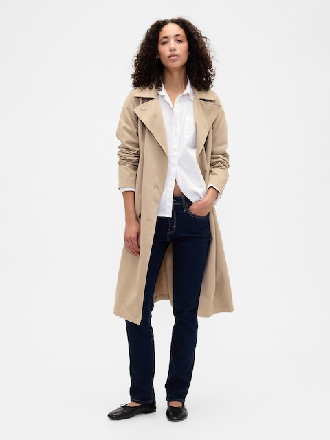 Mid Rise Classic Straight Jeans