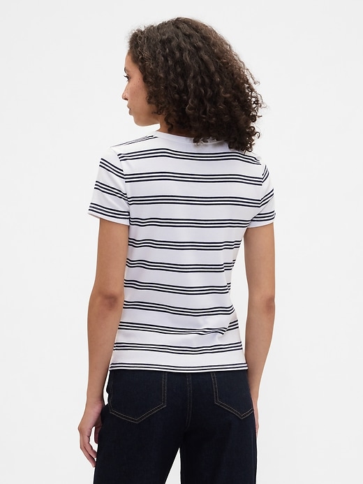 Image number 2 showing, Ribbed Stripe Crewneck T-Shirt