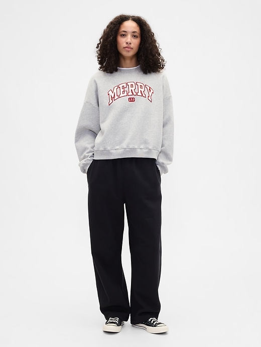 Image number 3 showing, Oversized Holiday Graphic Sweatshirt