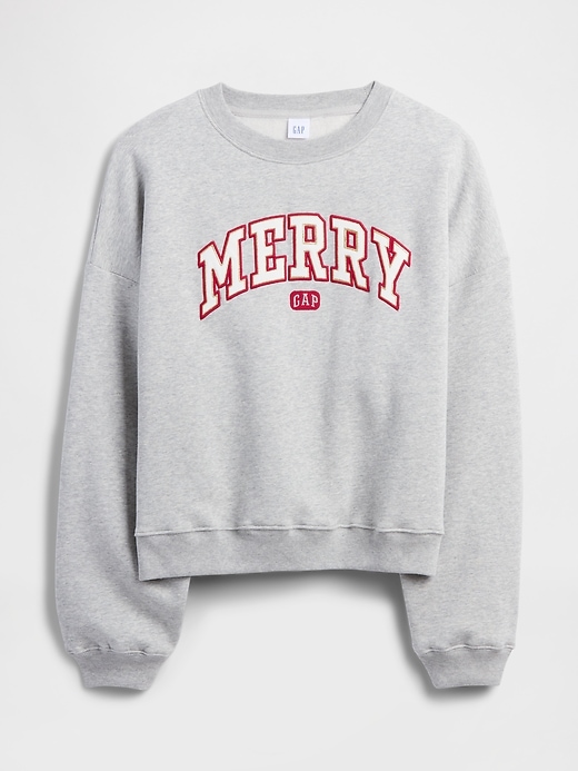 Image number 5 showing, Oversized Holiday Graphic Sweatshirt