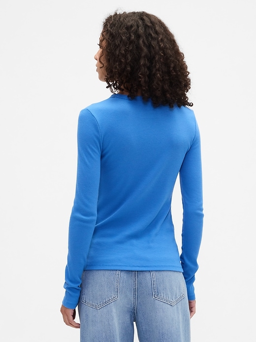 Image number 2 showing, Essential Ribbed Crewneck T-Shirt