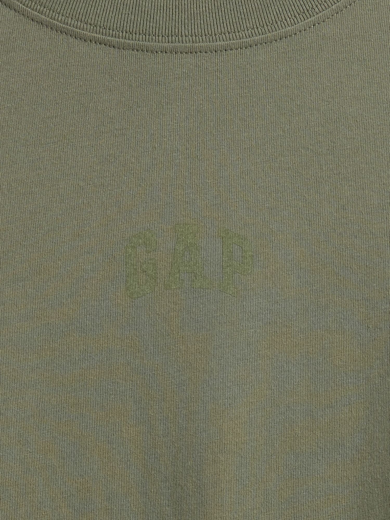 Gap Factory Everyday Soft Relaxed Gap Mini-logo T-shirt In Gray