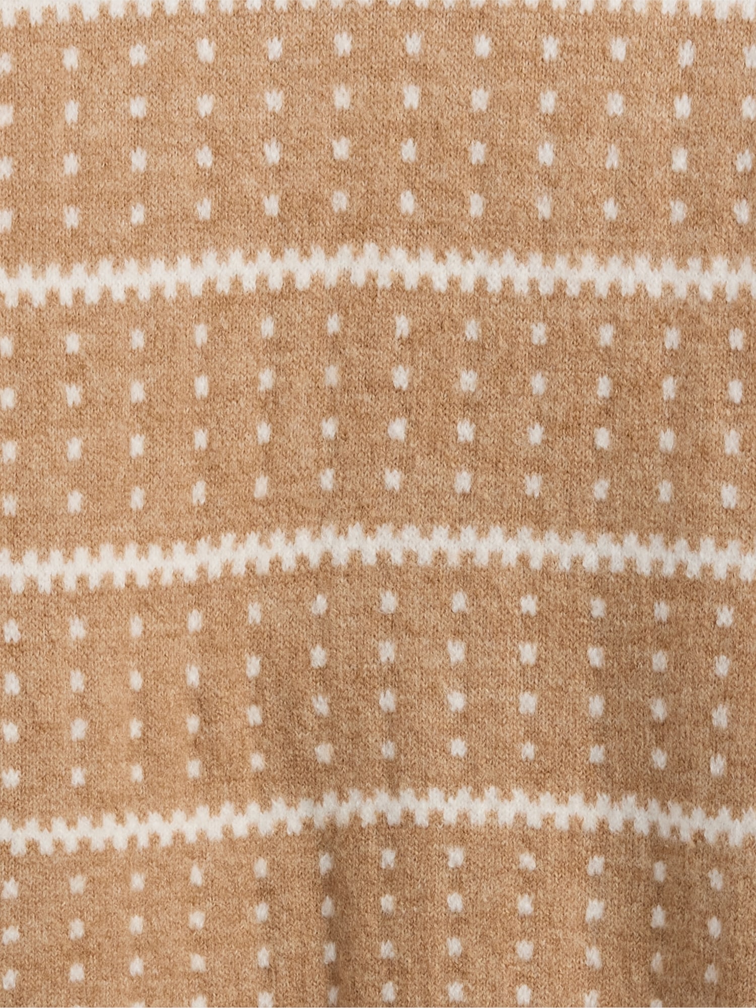 Gap Factory Relaxed Fair Isle Mockneck Sweater In Brown