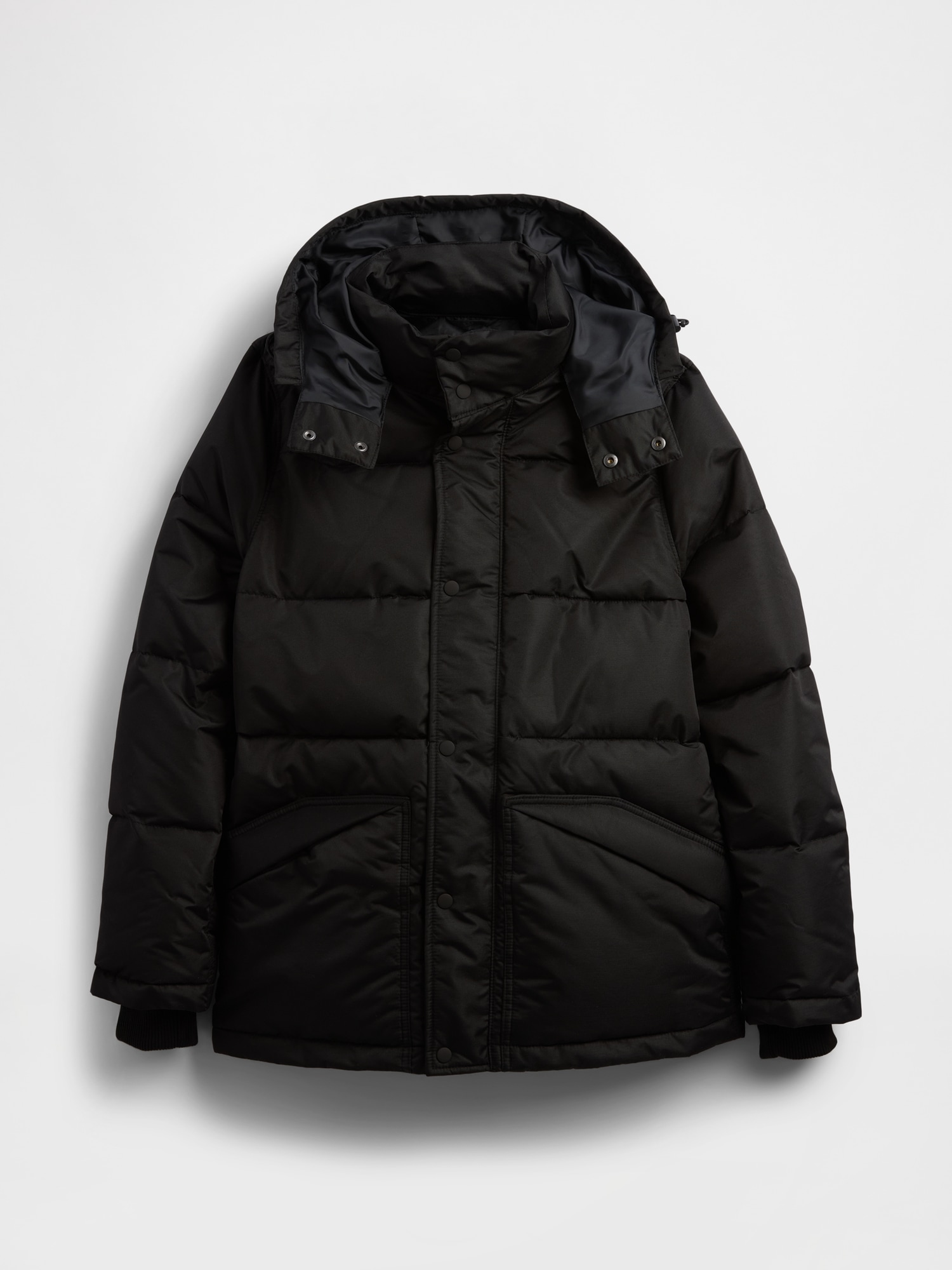 Gap Factory Coldcontrol Max Short Puffer Coat In Black