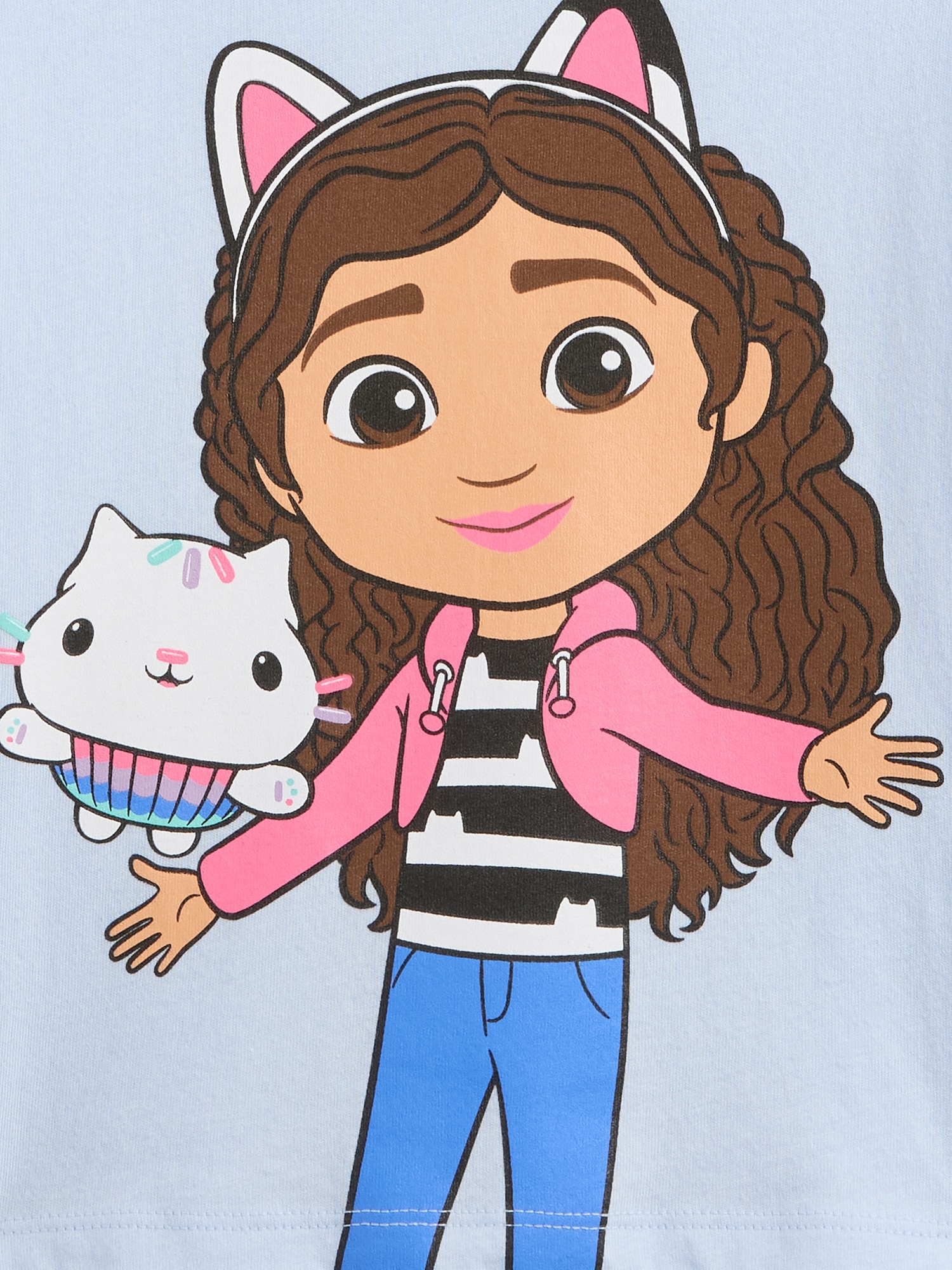 Gap Factory Babygap | Gabby's Dollhouse Puff Sleeve Graphic T-shirt In Blue