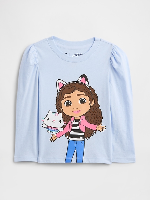 Image number 1 showing, babyGap &#124 Gabby's Dollhouse Puff Sleeve Graphic T-Shirt