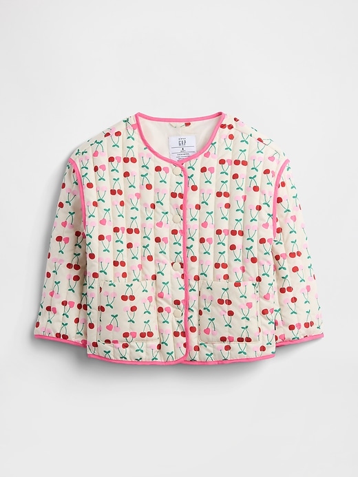 Image number 1 showing, babyGap Print Quilted Jacket