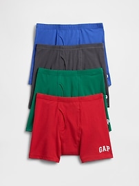 Kids Gap Logo Boxer Briefs (4-Pack)