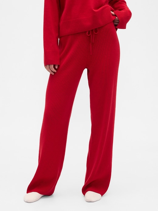 Image number 2 showing, CashSoft Relaxed Ribbed Sweater Pants