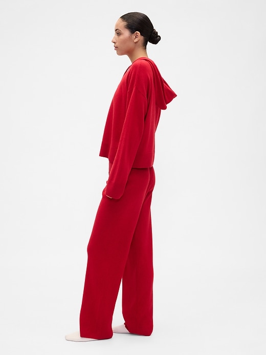 Image number 3 showing, CashSoft Relaxed Ribbed Sweater Pants