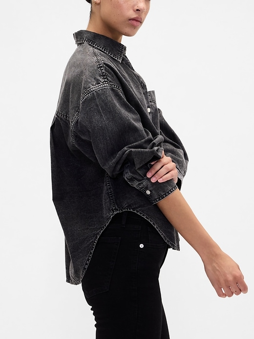 Image number 4 showing, Denim Big Shirt