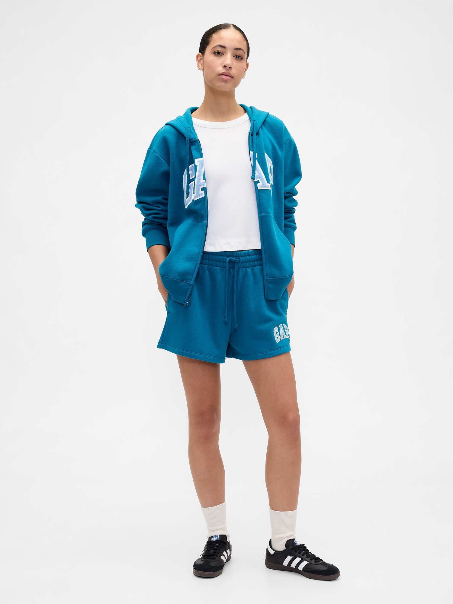 Gap Logo Shorts - Deep Water Teal