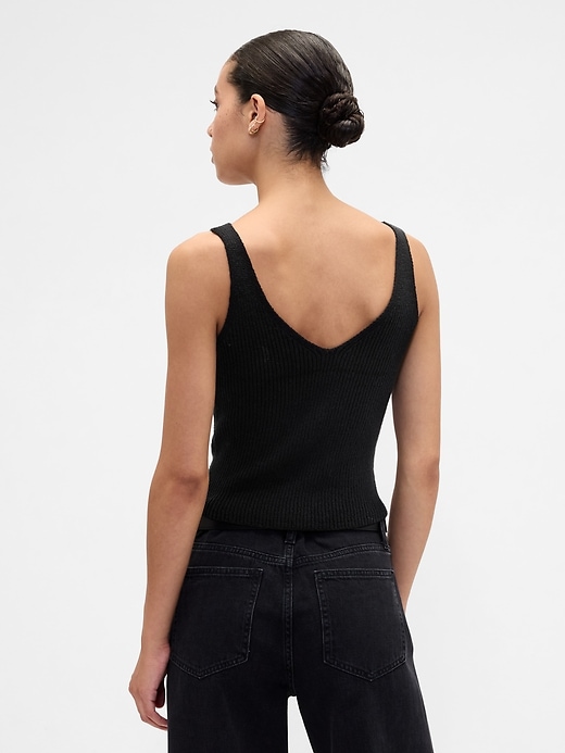 Image number 2 showing, Ribbed Boucle Sweater Tank Top