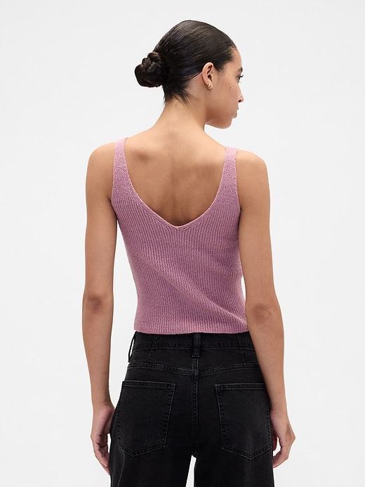 Image number 2 showing, Ribbed Boucle Sweater Tank Top