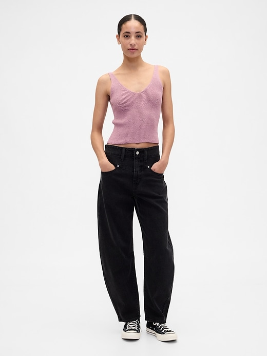 Image number 3 showing, Ribbed Boucle Sweater Tank Top