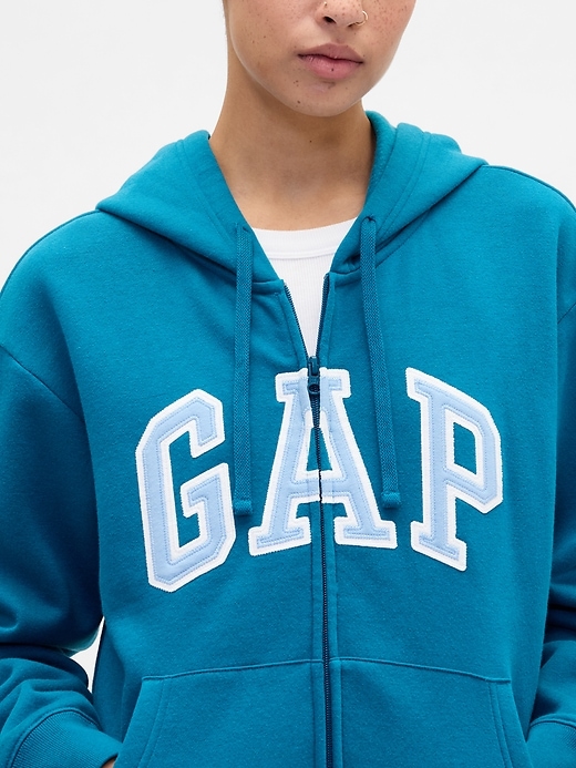 Image number 4 showing, Relaxed Gap Logo Zip Hoodie