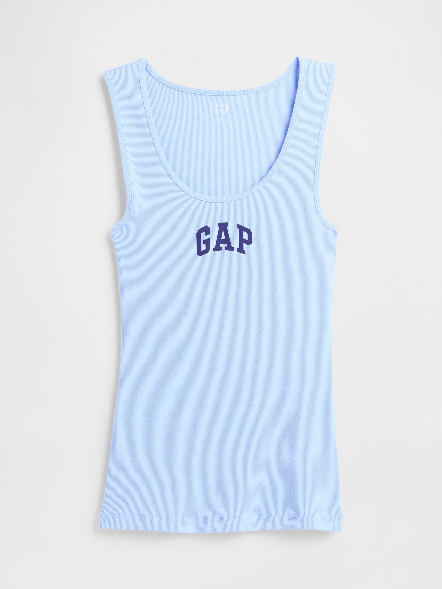 Gap Factory Gap Logo Ribbed Tank Top In Blue