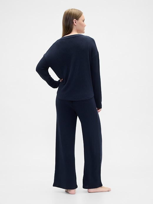 Image number 2 showing, Relaxed Wide-Leg PJ Pants