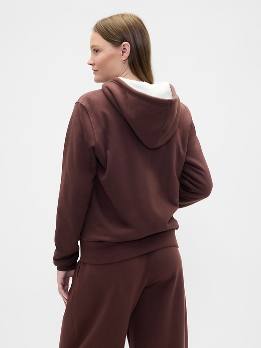 Image number 2 showing, Relaxed Gap Logo Sherpa-Lined Zip Hoodie