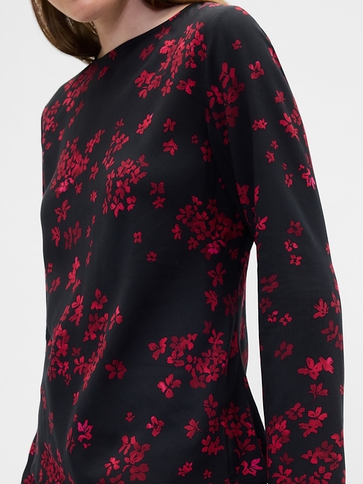 Image number 4 showing, Bell Sleeve Boatneck Top
