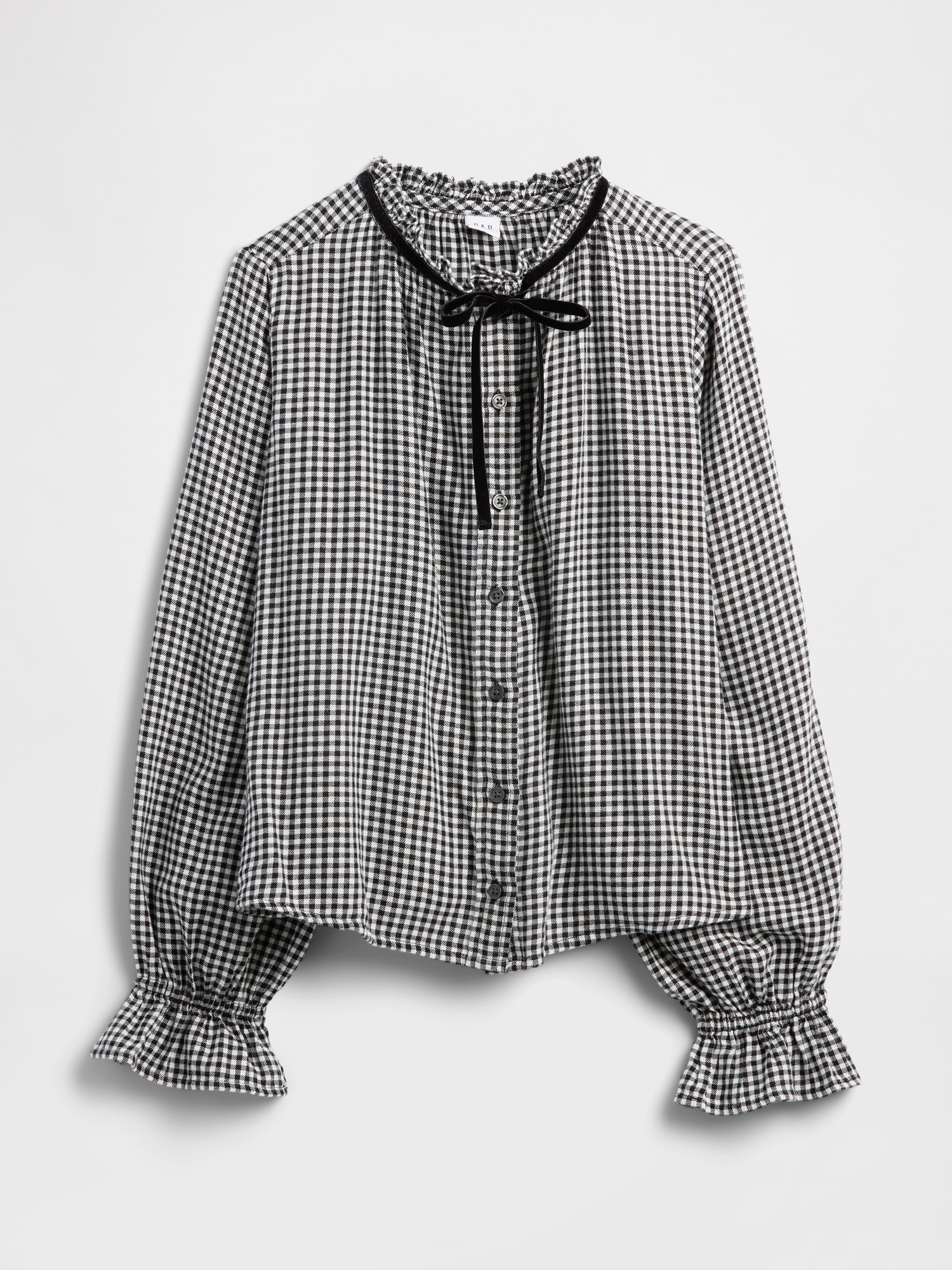 Gap Factory Relaxed Ruffle Top In Black