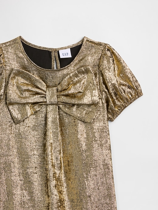 Image number 3 showing, babyGap Puff Sleeve Bow Dress
