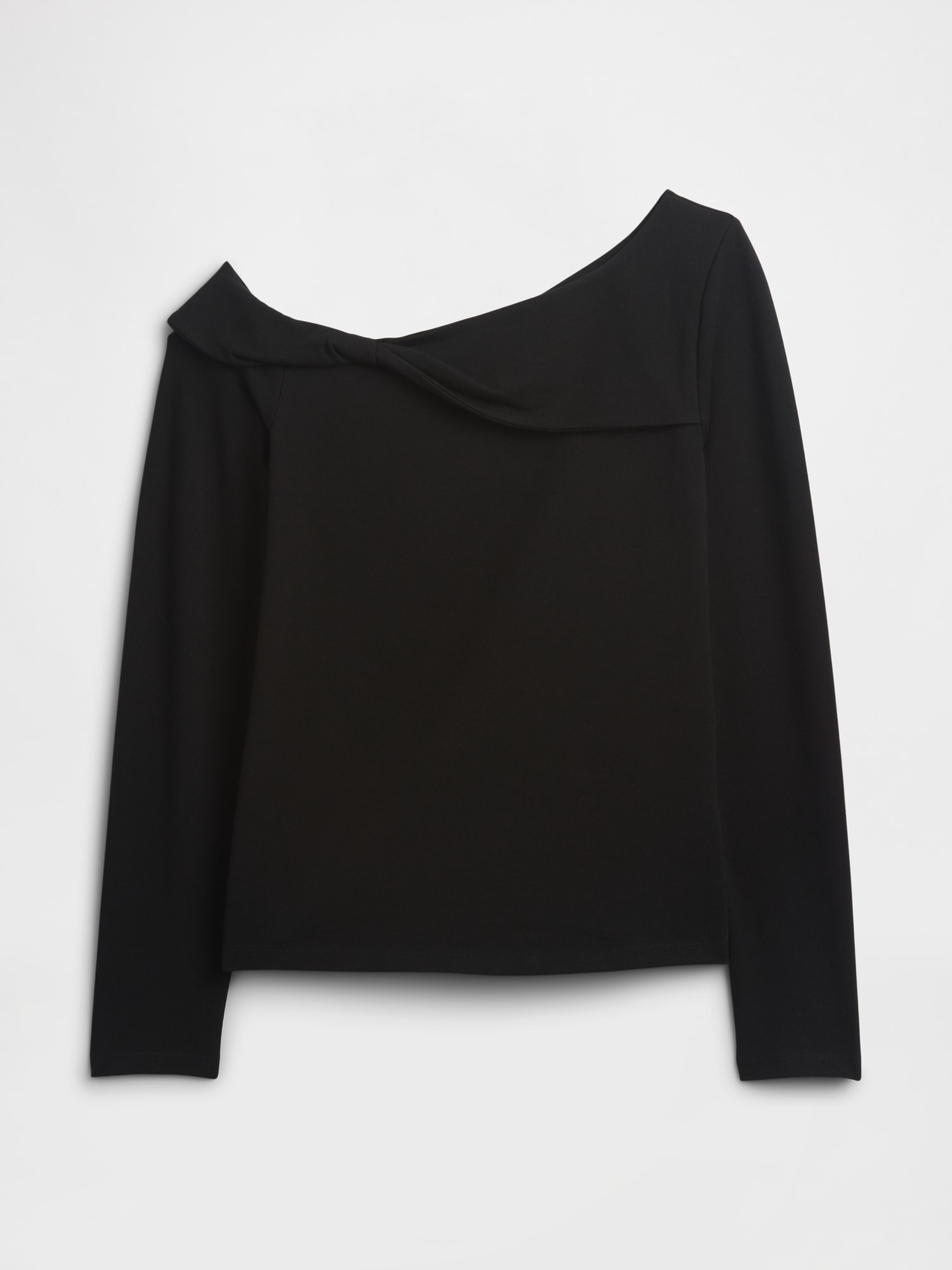 Gap Factory Stretch One-shoulder Top In Black