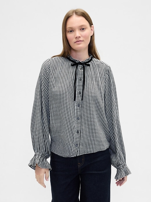 Image number 1 showing, Relaxed Ruffle Top