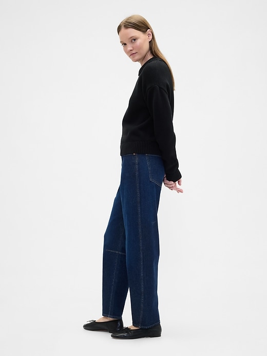 High Rise Barrel Jeans