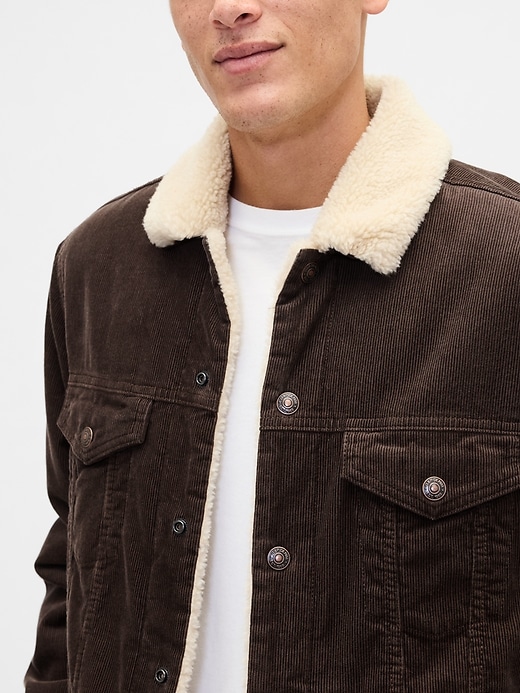 Image number 4 showing, Sherpa-Lined Icon Corduroy Jacket