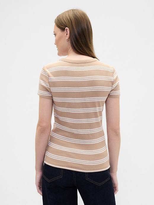 Image number 2 showing, Ribbed Stripe Crewneck T-Shirt