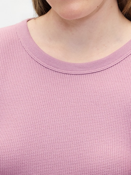 Image number 4 showing, Waffle-Knit Crewneck T-Shirt