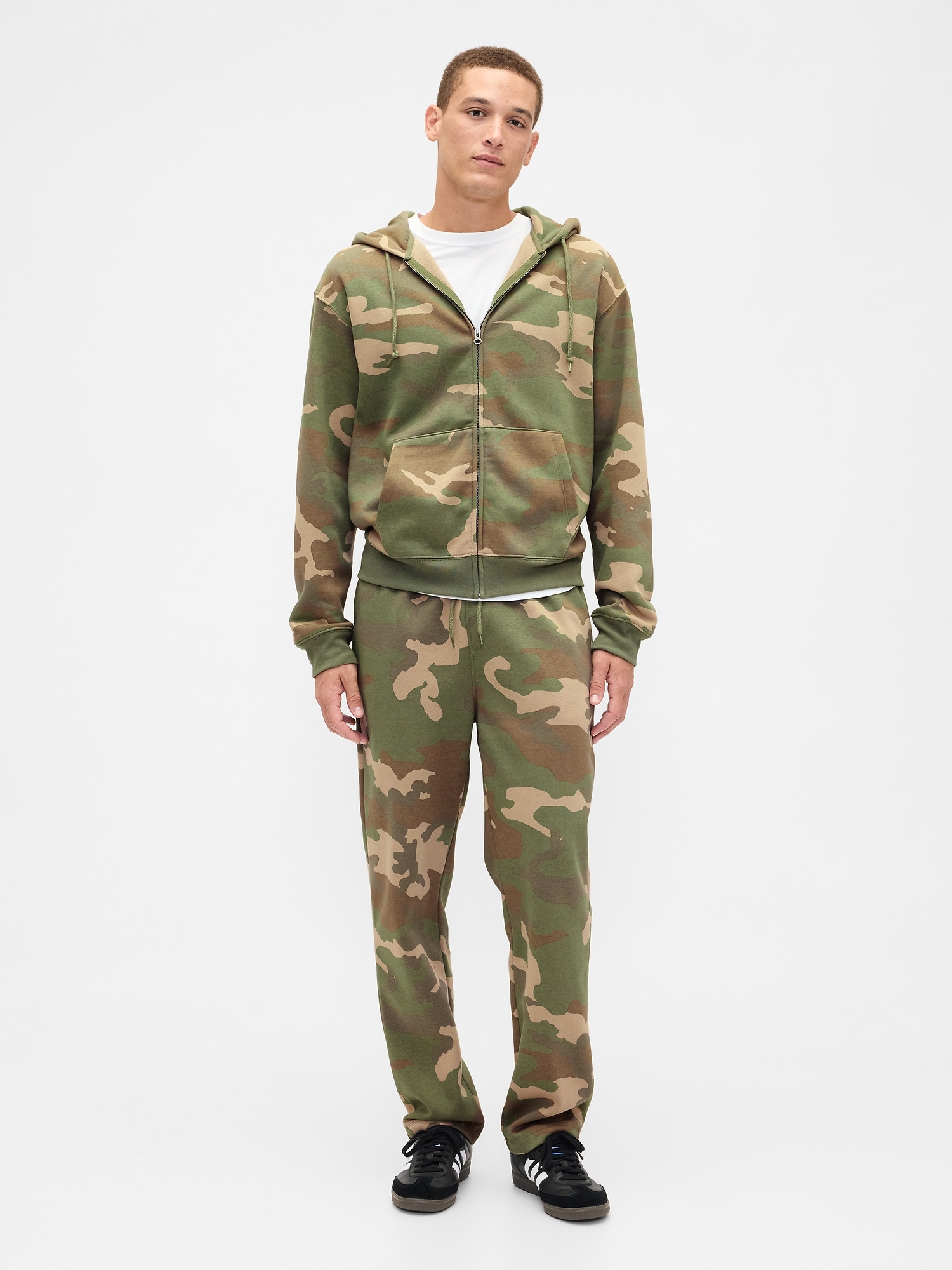 Gap Factory Vintage Soft Oversized Zip Hoodie In Green