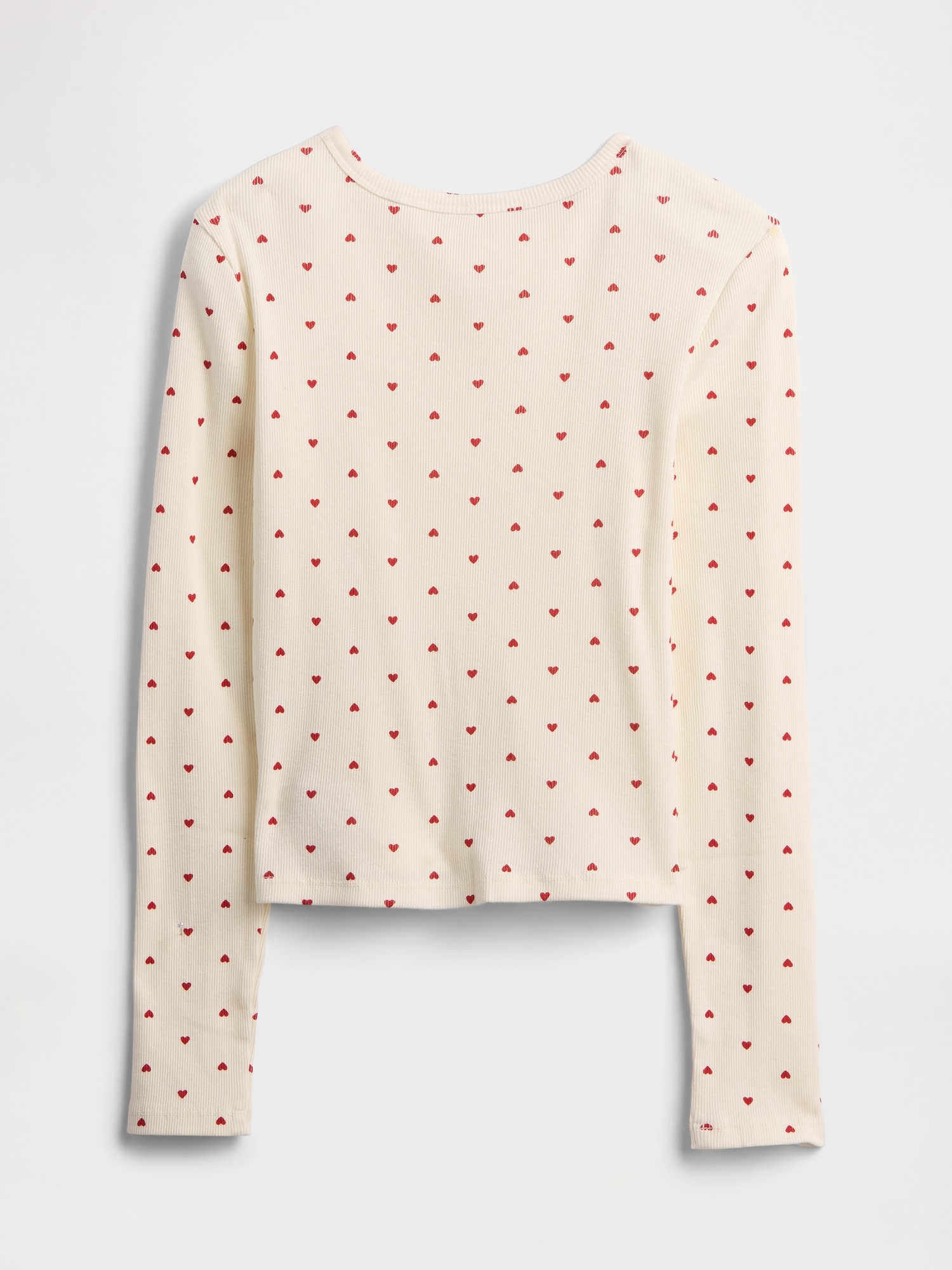 Gap Factory Kids Ribbed Pointelle T-shirt In Red