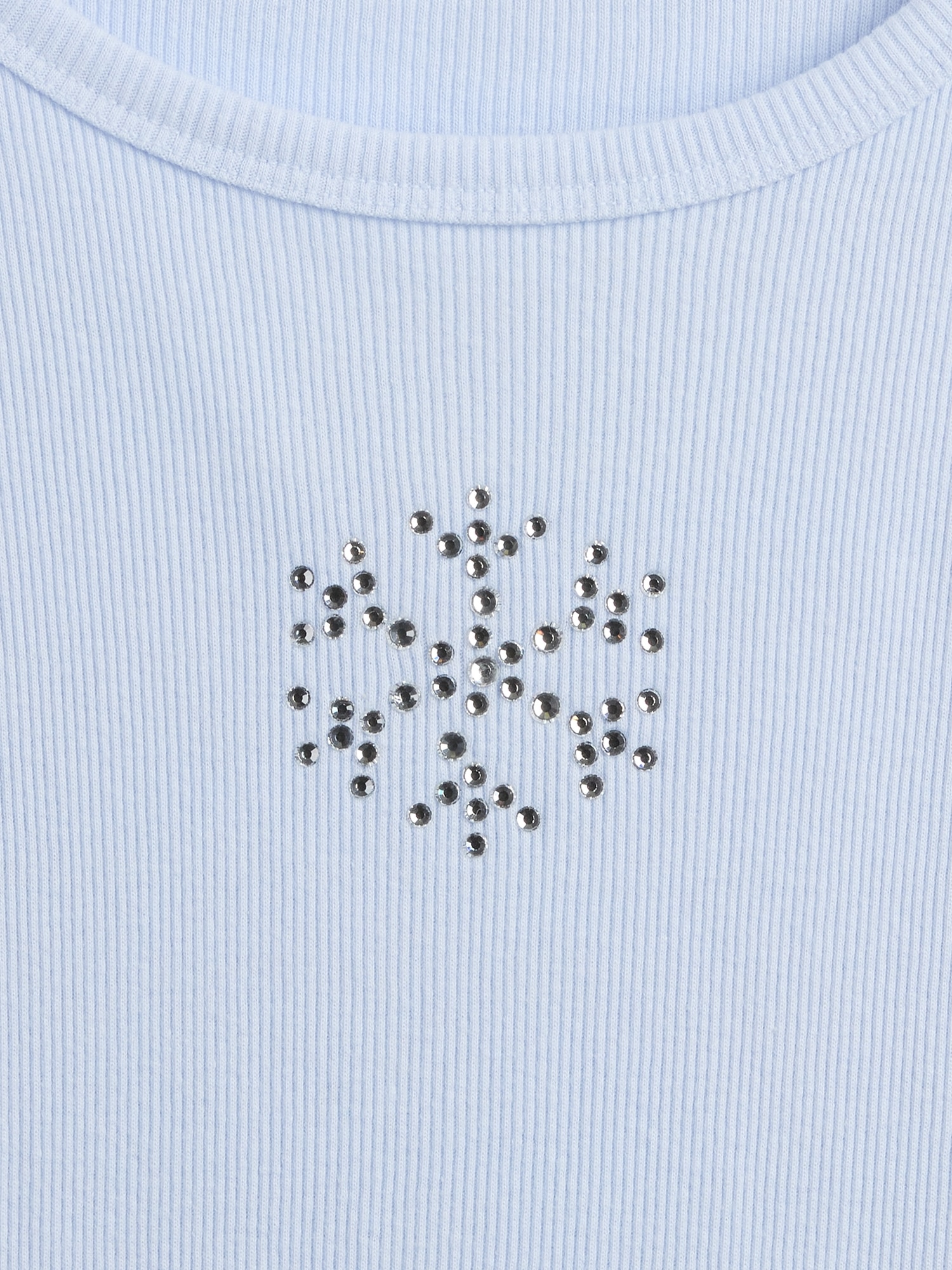 Gap Factory Kids Ribbed Pointelle T-shirt In Blue