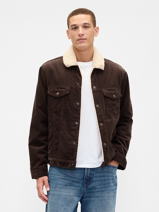 Image number 1 showing, Sherpa-Lined Icon Corduroy Jacket