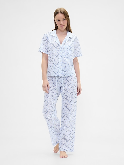 Image number 1 showing, Print Poplin PJ Pants