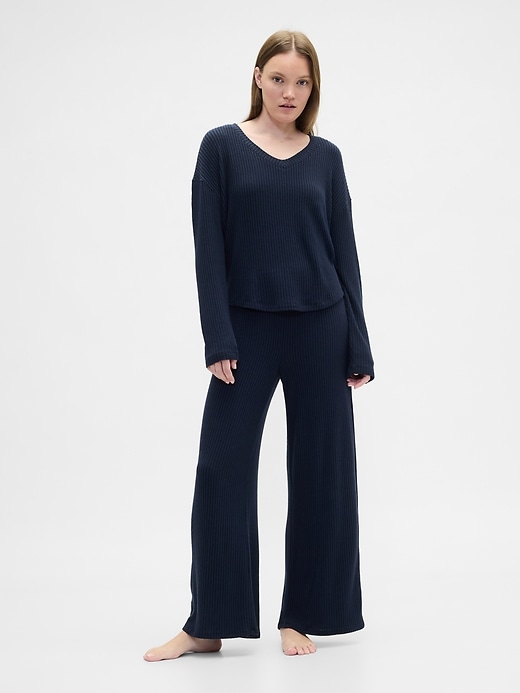 Image number 1 showing, Relaxed Wide-Leg PJ Pants