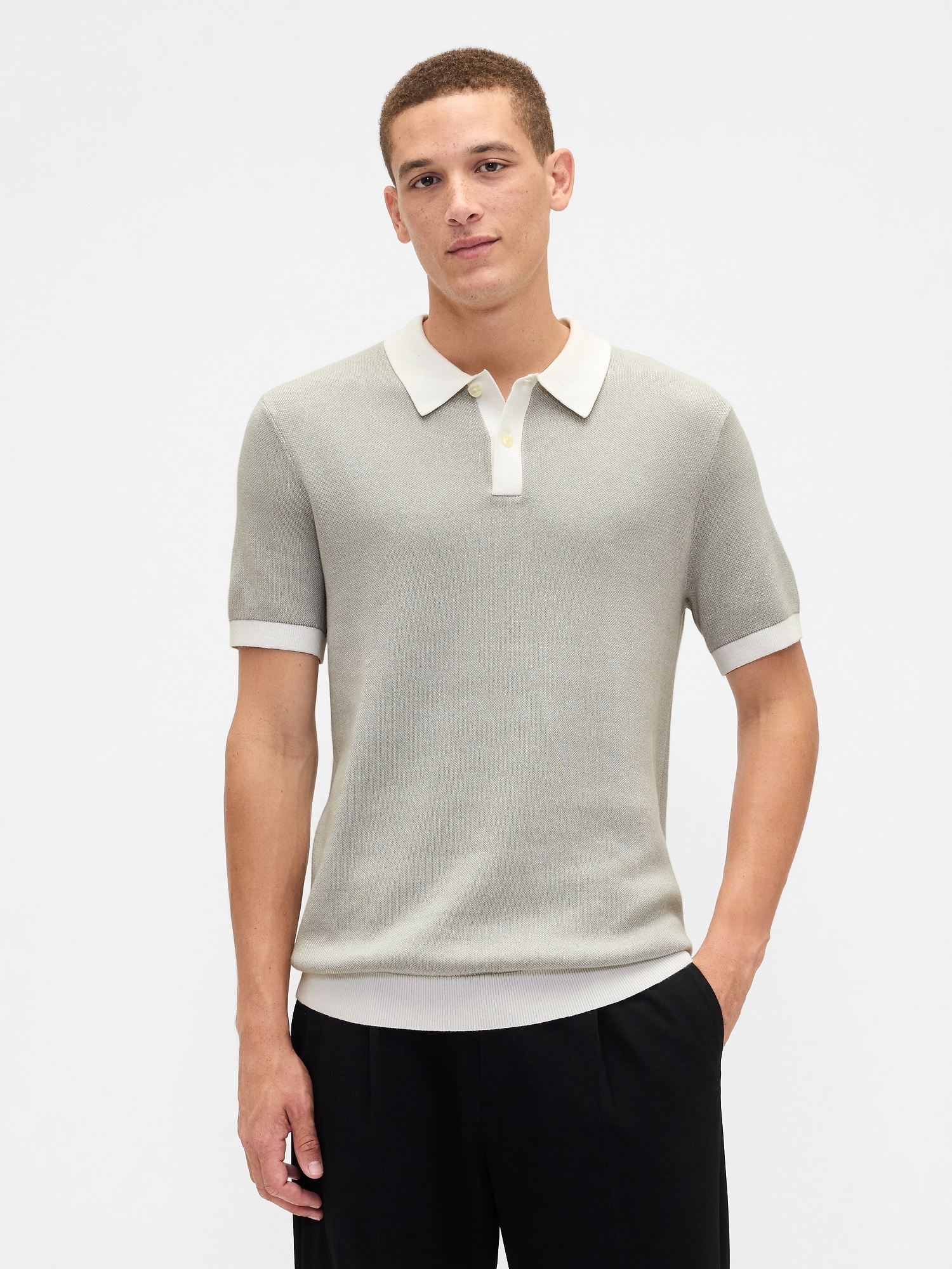 Sweater Polo Shirt