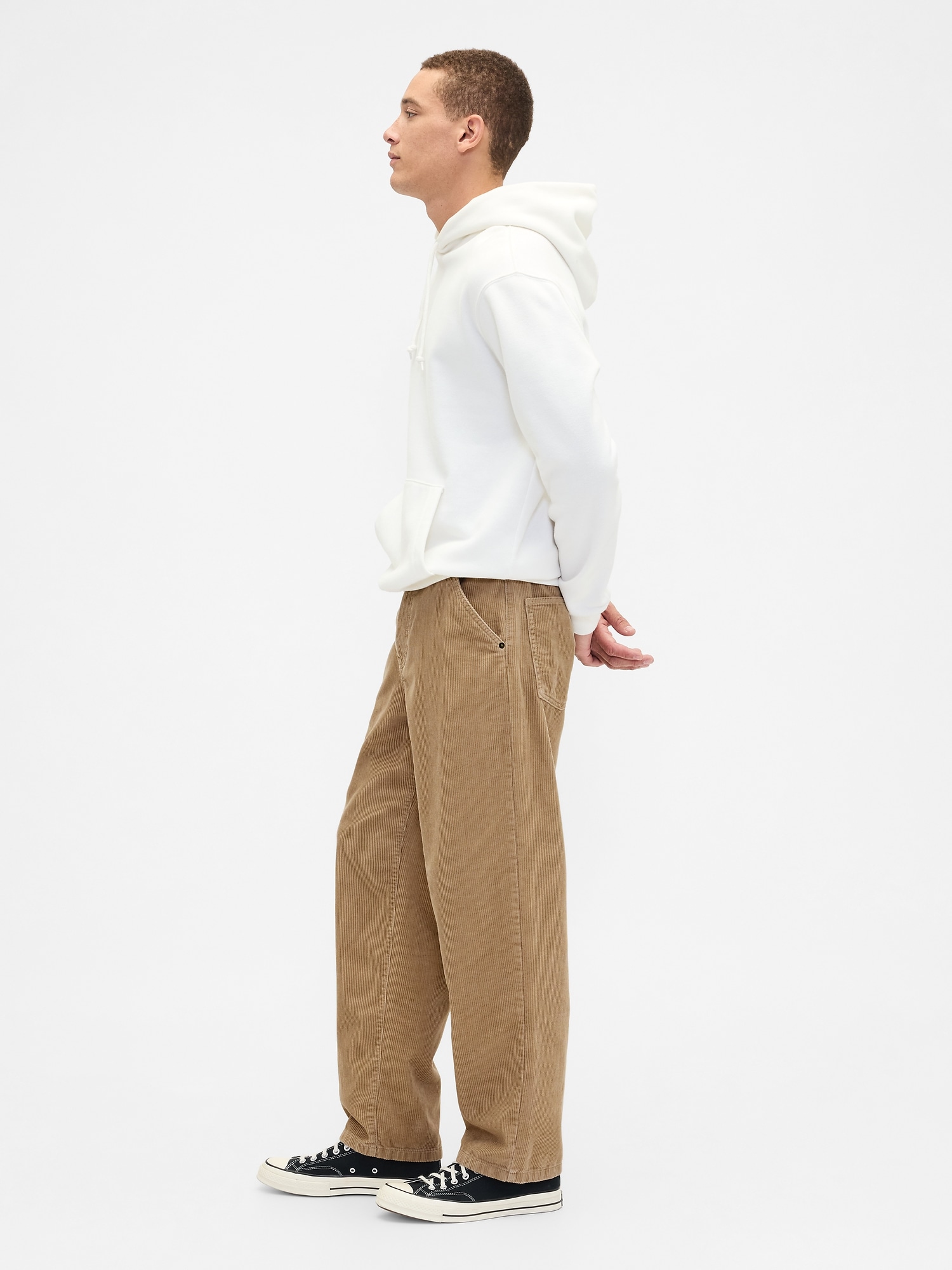 Gap Factory Baggy Corduroy Pants In Brown