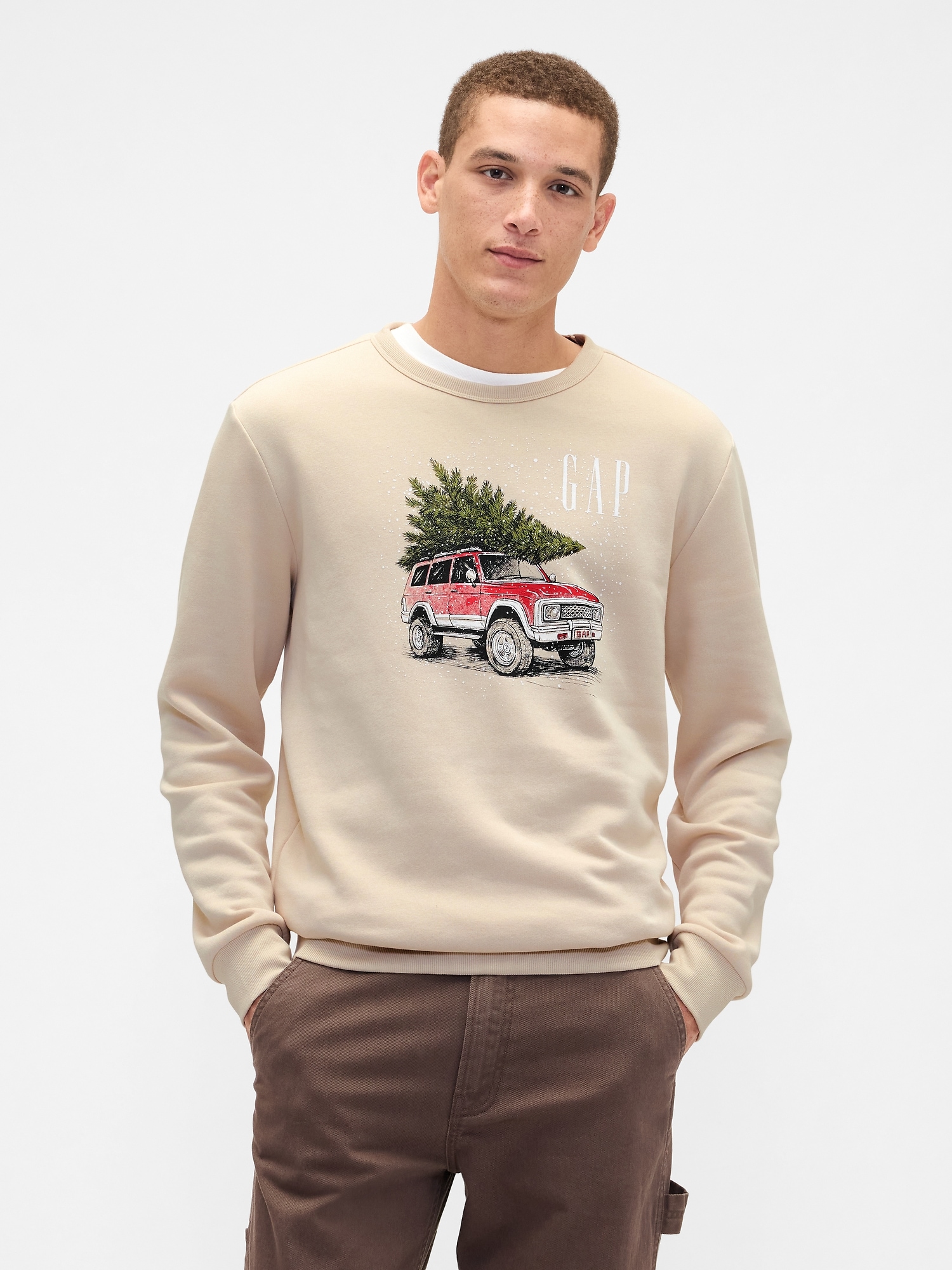 Gap Logo Sweatshirt - Anchorage Cream