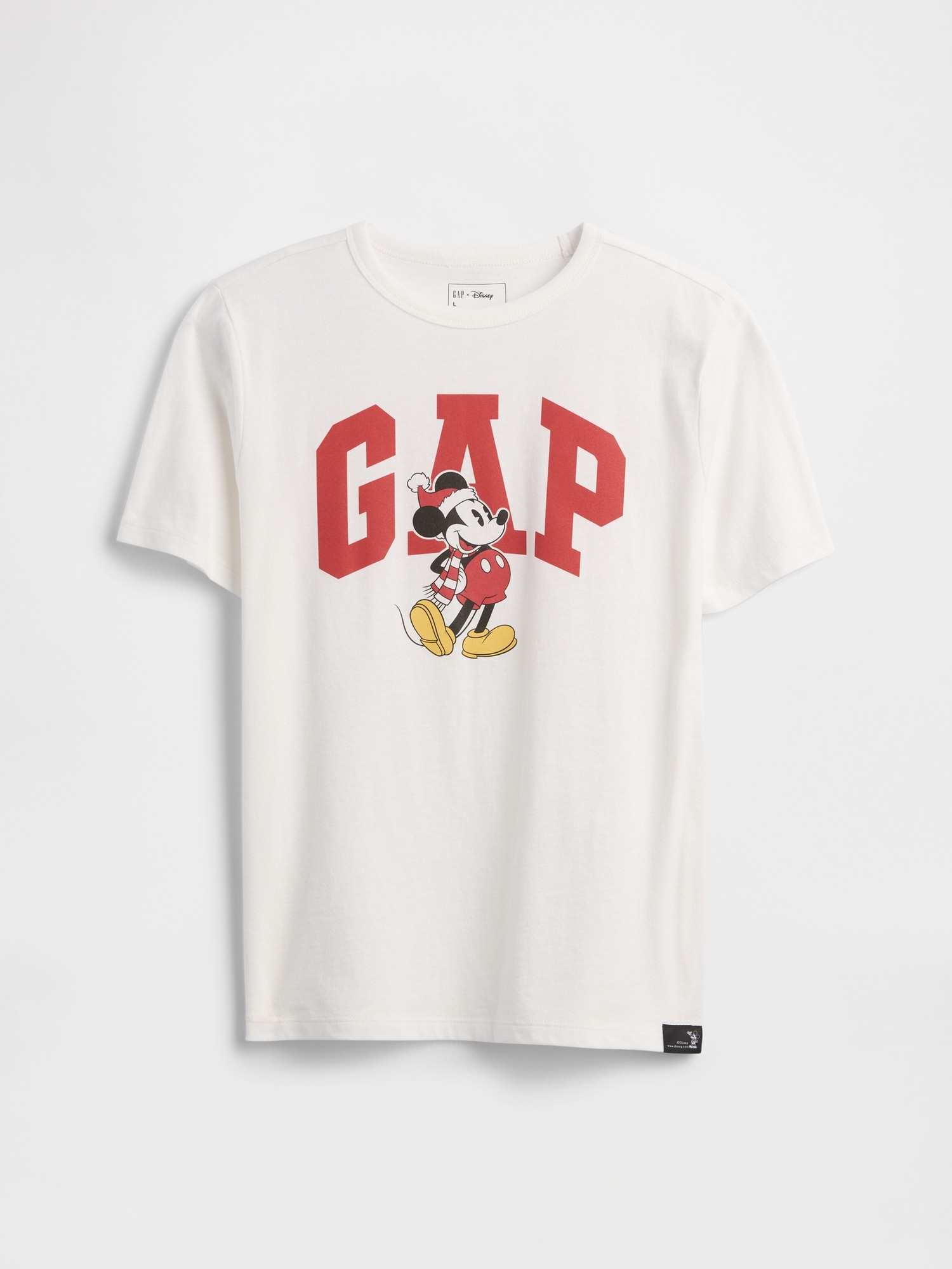GapKids × Disney Mickey Mouse Logo T-Shirt - Disney Family White