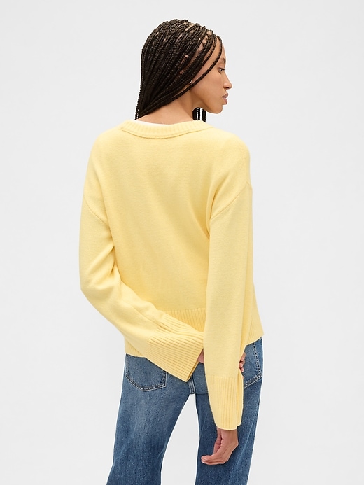 Image number 2 showing, CashSoft Relaxed Crewneck Sweater