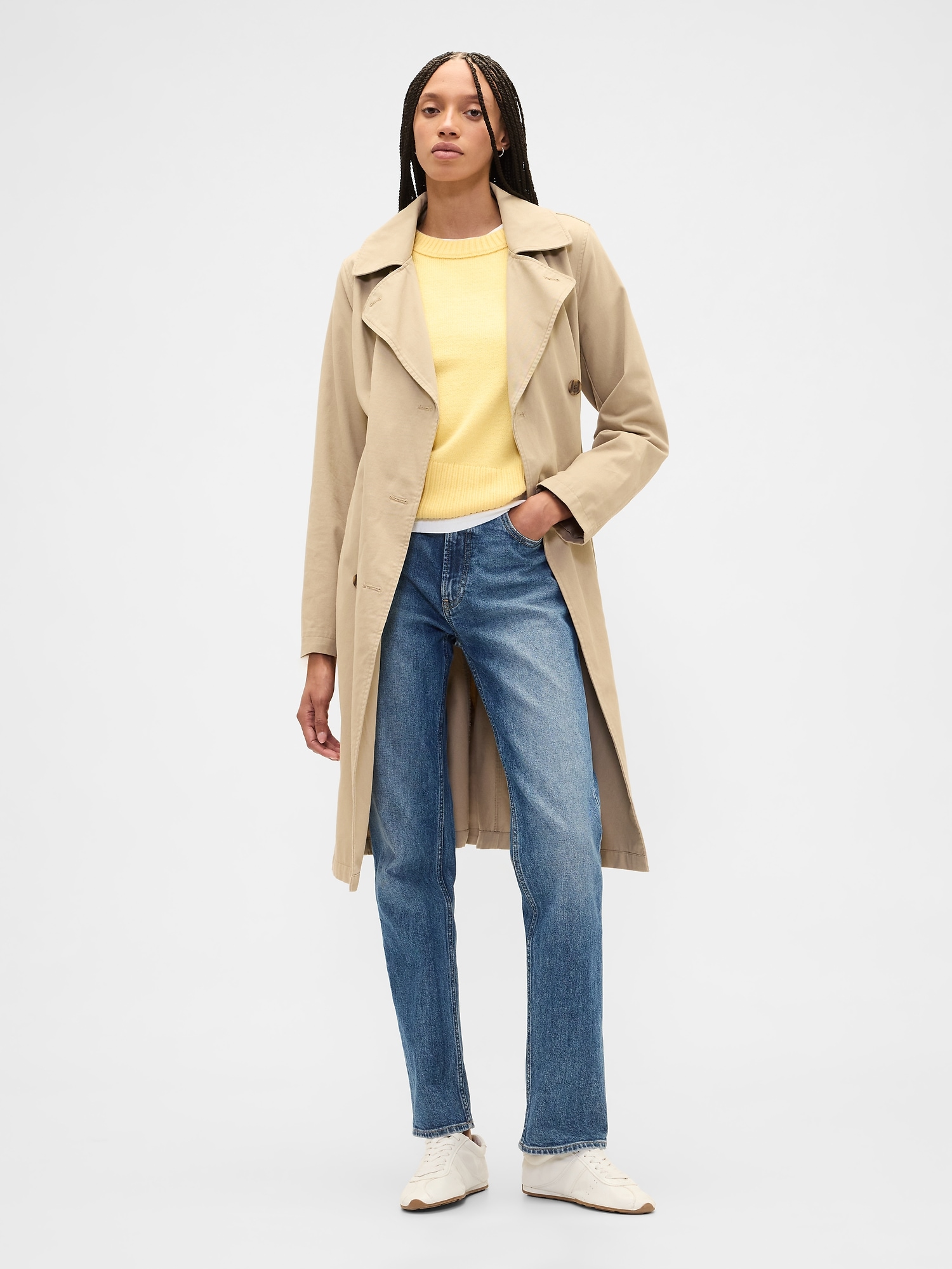 Gap Factory Cashsoft Relaxed Crewneck Sweater In Yellow