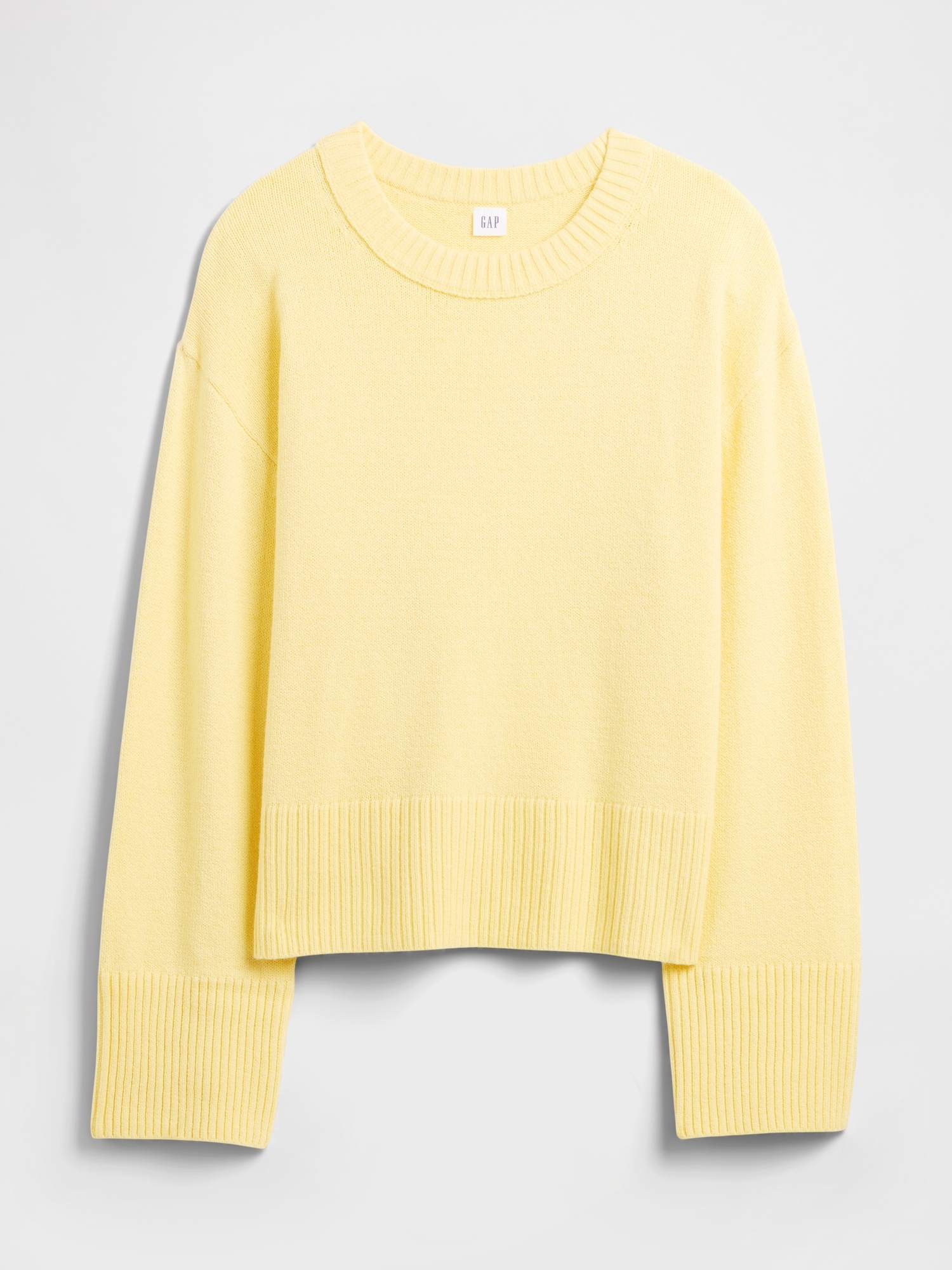 Gap Factory Cashsoft Relaxed Crewneck Sweater In Yellow