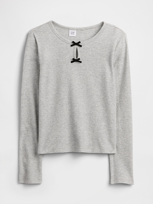Image number 1 showing, Kids Waffle-Knit Top