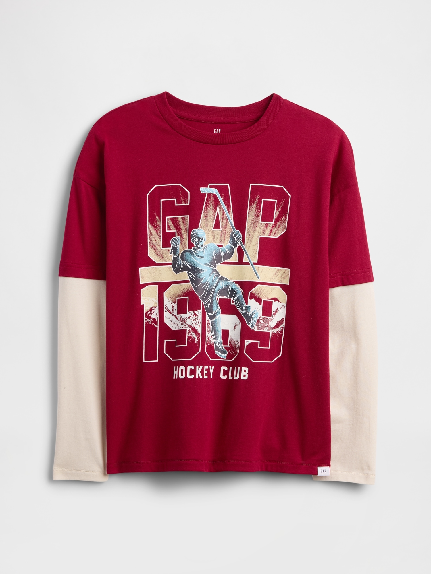 Gap Factory Kids Relaxed Graphic T-shirt In Red