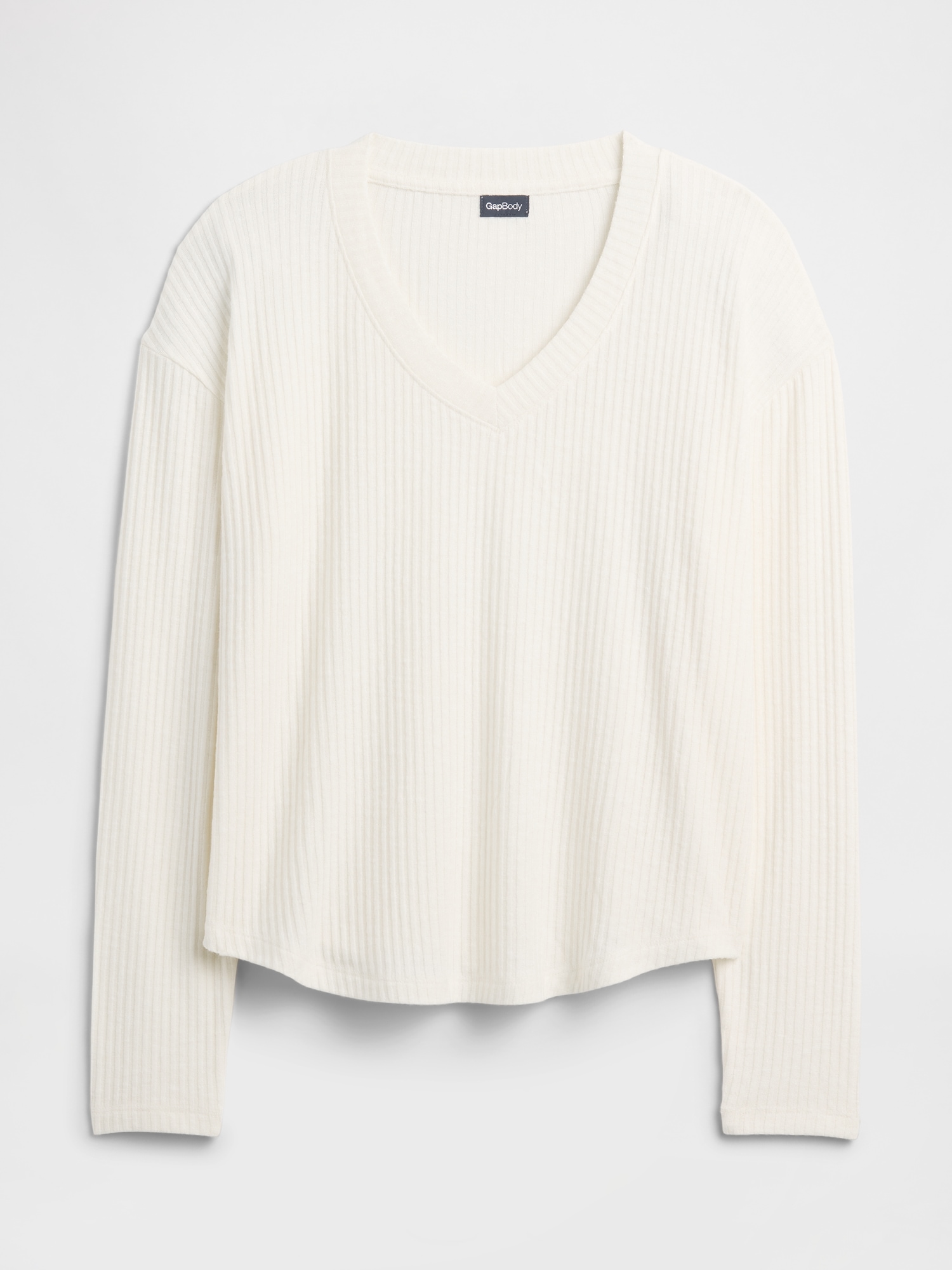 Gap Factory Relaxed Ribbed Pj Top In White